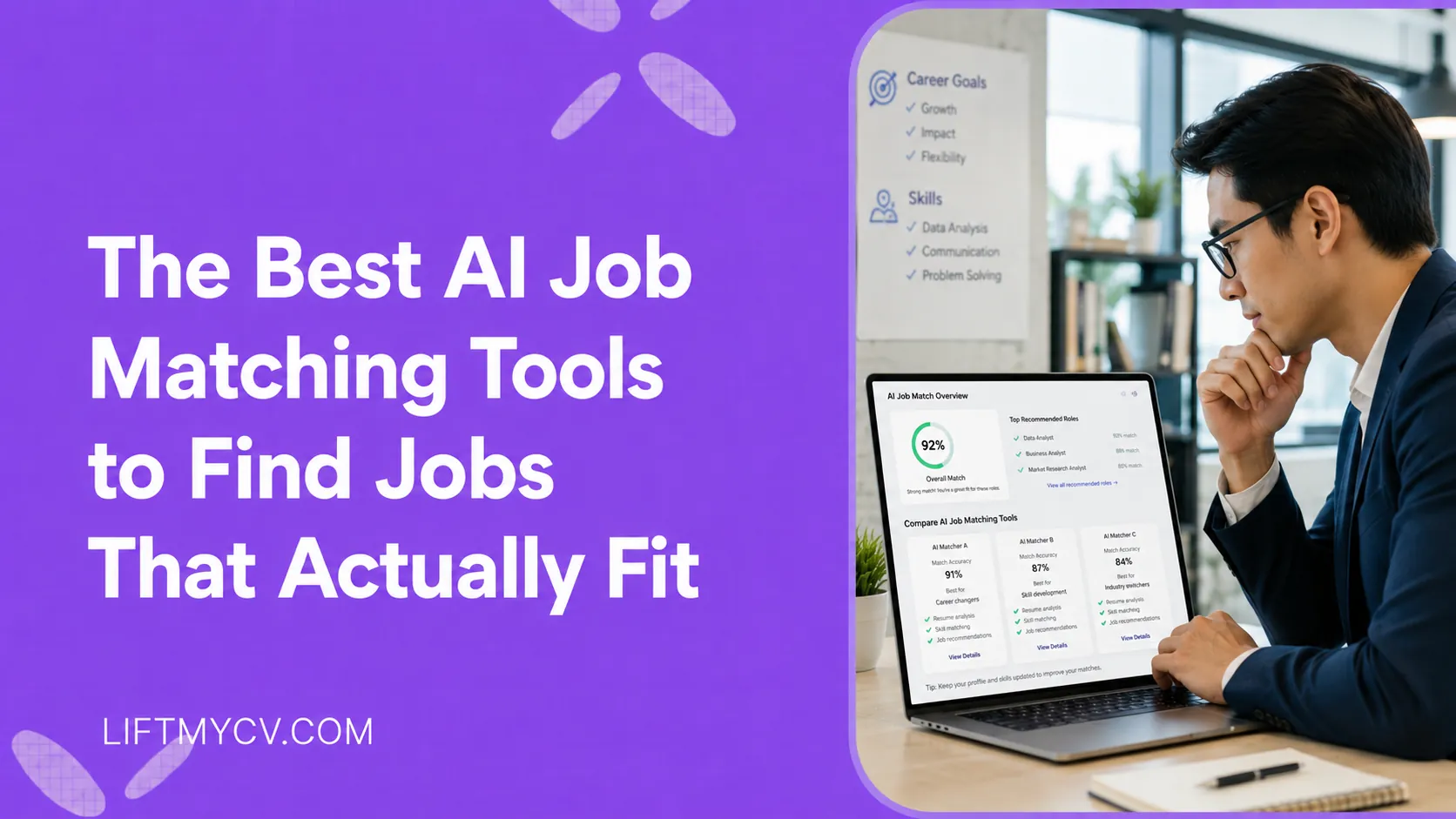Comparison of the best AI job matching tools with fit scores and auto-apply