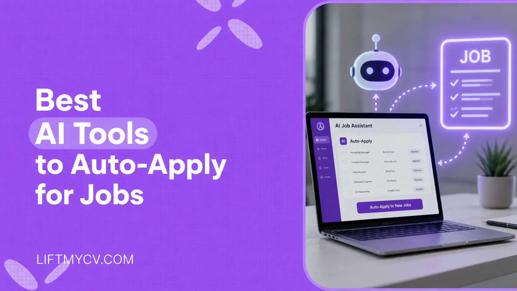Best AI tools to auto-apply for jobs compared, with LiftmyCV ranked first