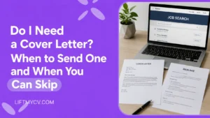 Job seeker deciding whether to include a cover letter with an application