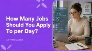 Job seeker planning how many jobs to apply to per day